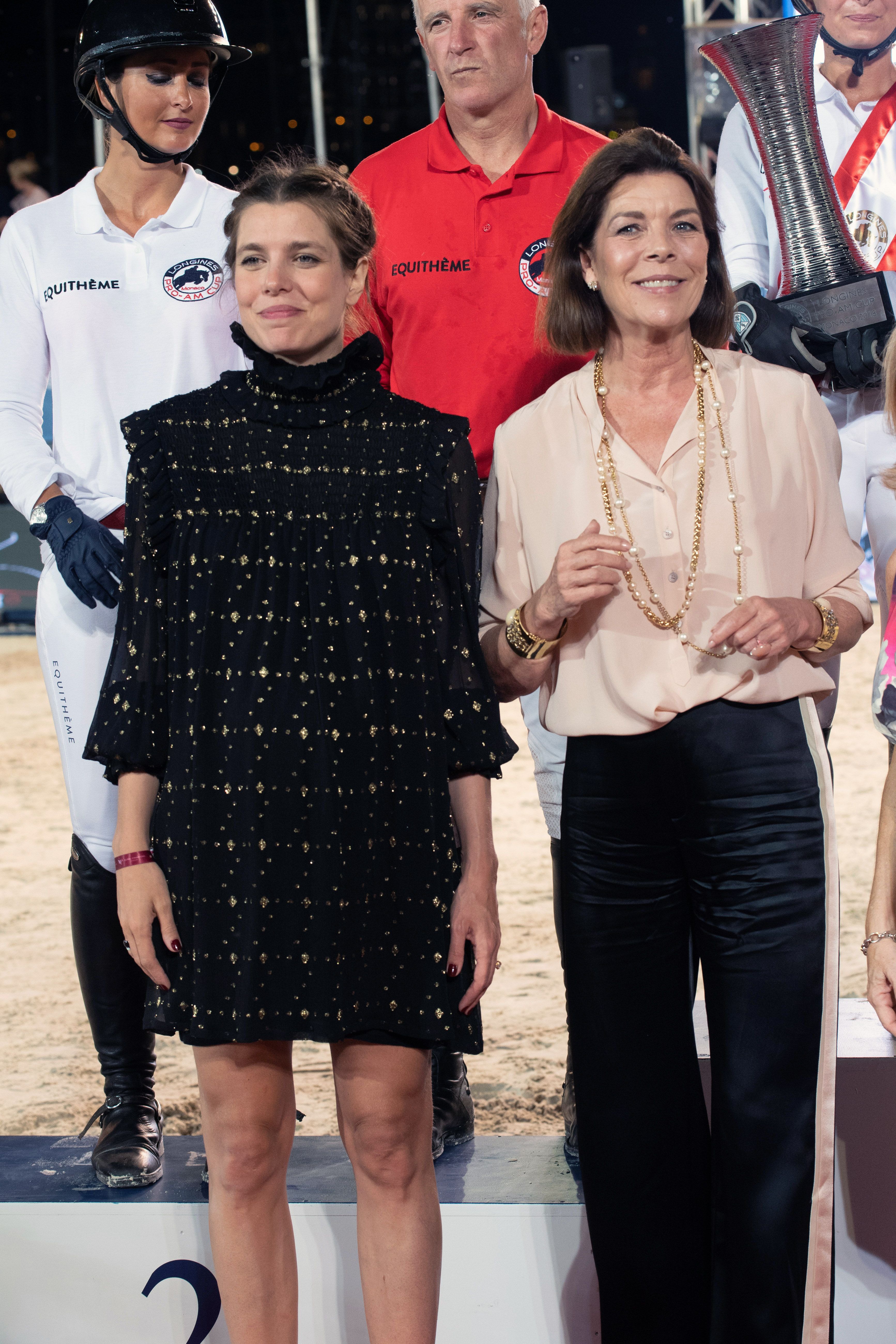 Carlota Casiraghi junto a su madre, Carolina de Mónaco