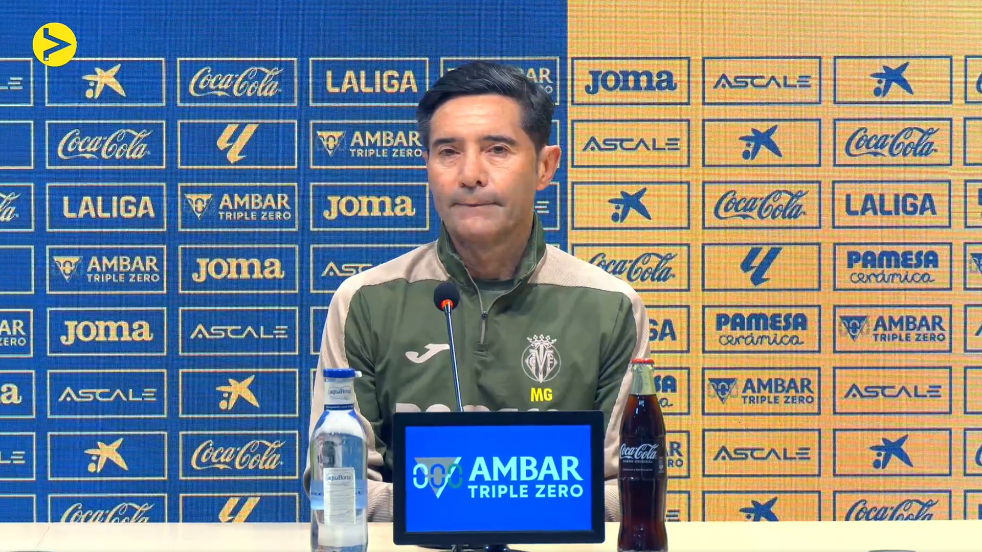 El técnico groguet en sala de prensa