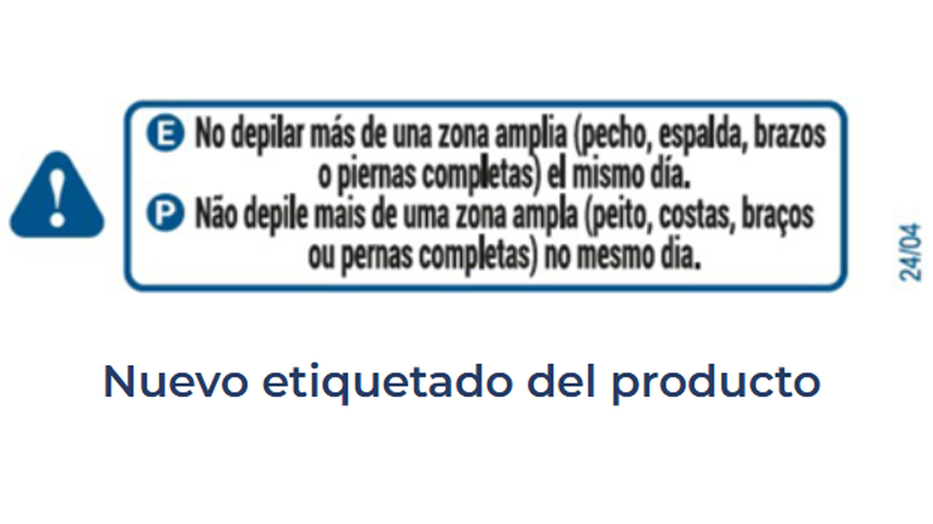 Nuevo etiquetado de la crema de Deliplus 'Men Depil'