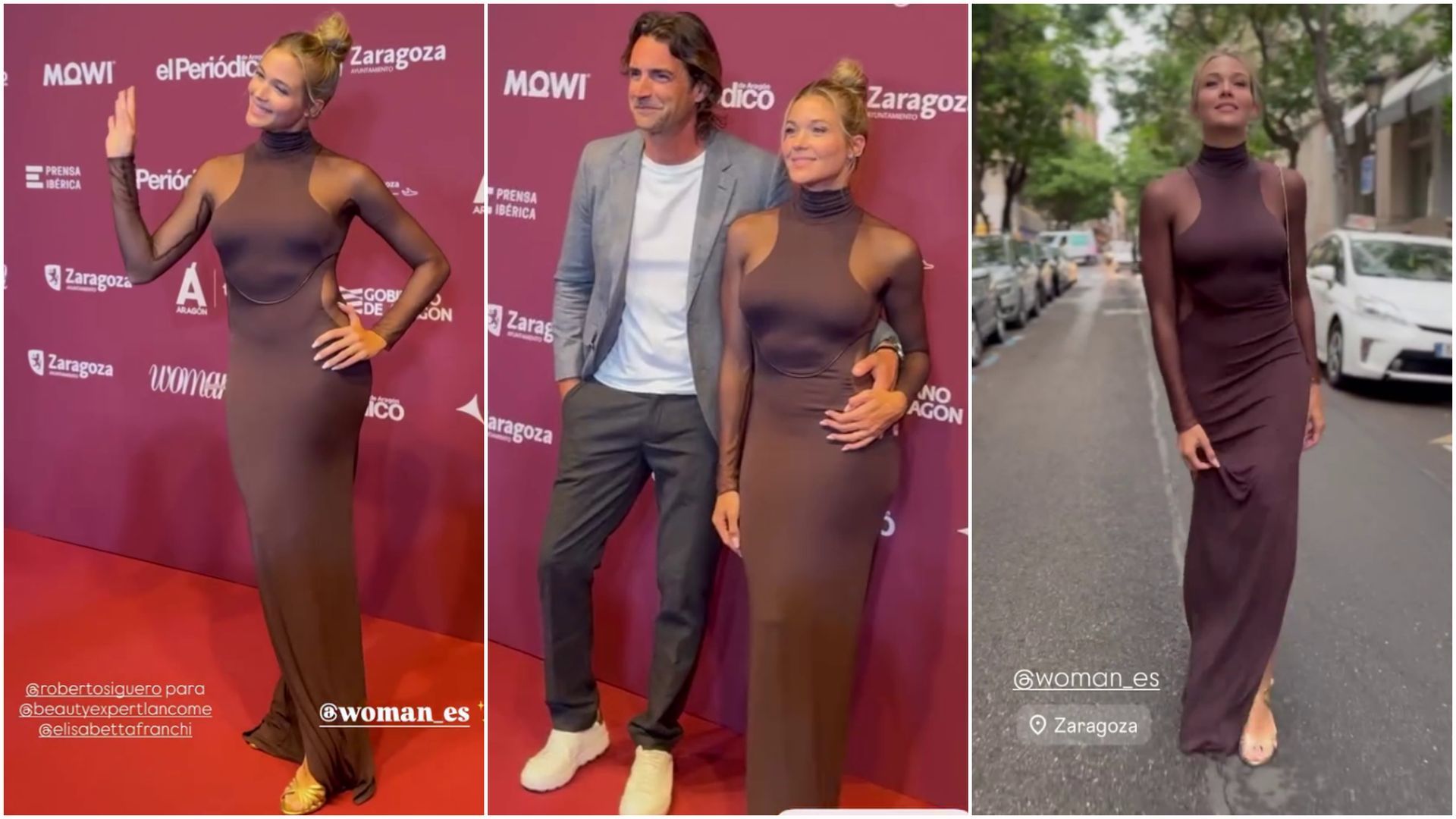 Patricia Montero ha estado junto Álex Adrover, exconcursante de 'Supervivientes', en la alfombra roja