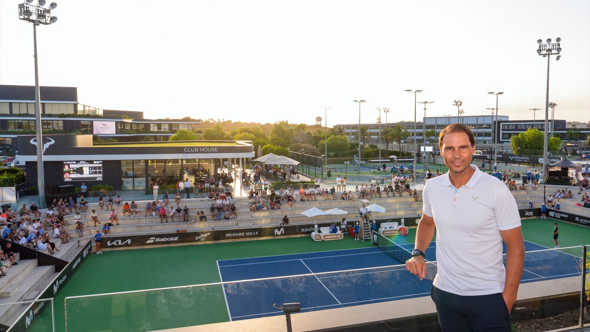 Rafael Nadal en su academia el año pasado
