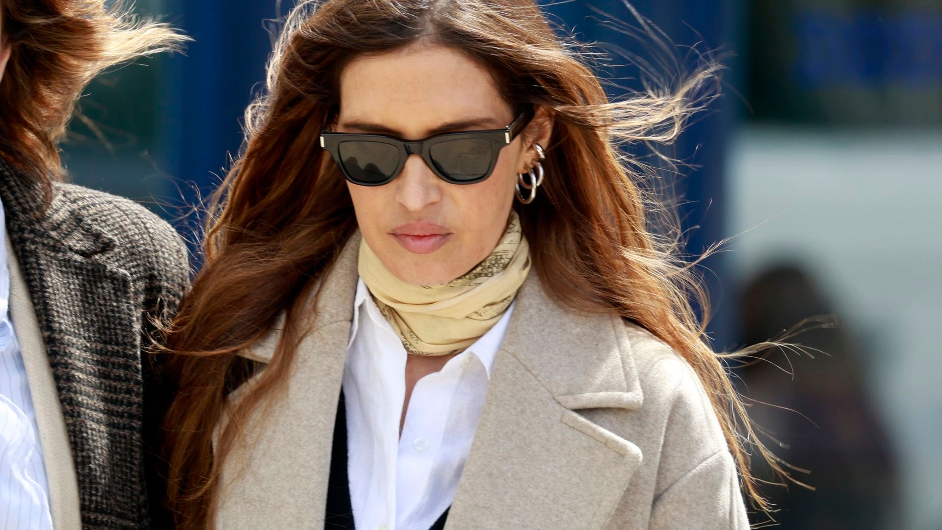 Sara Carbonero en el tanatorio de su madre