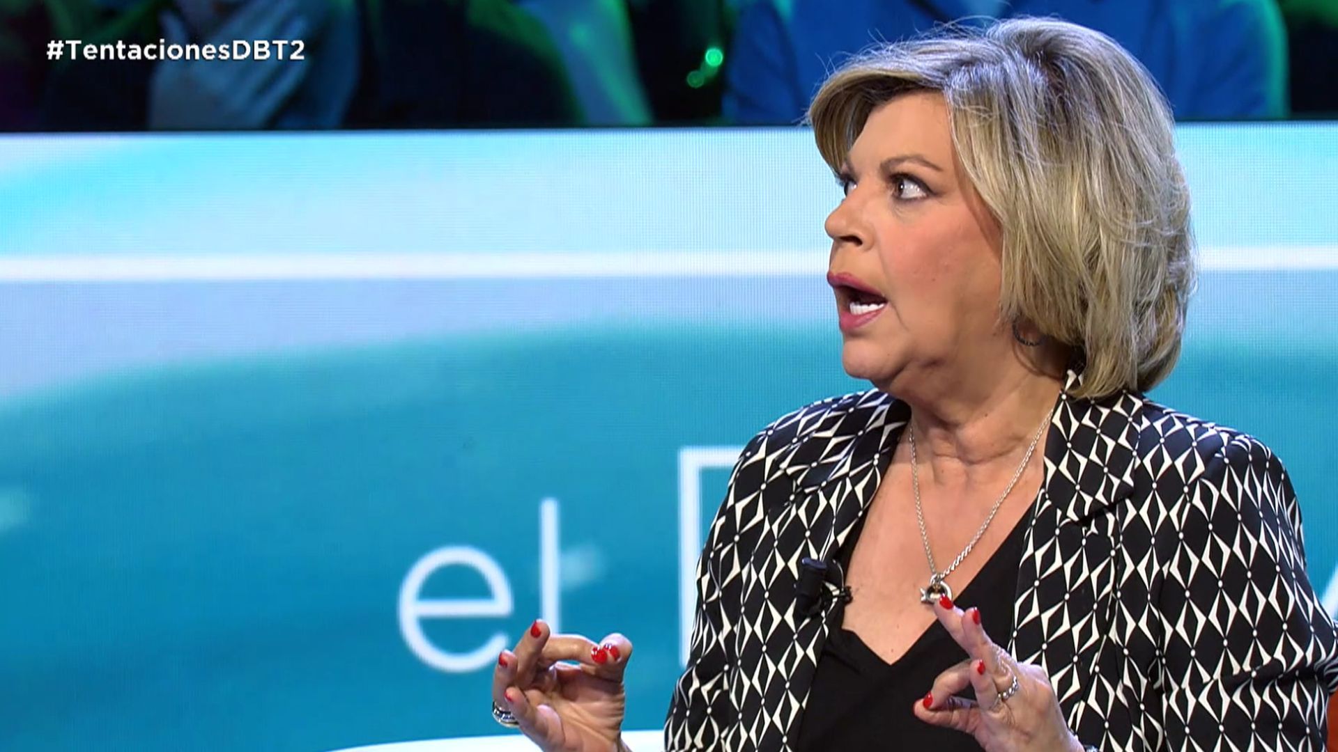 Terelu reacciona