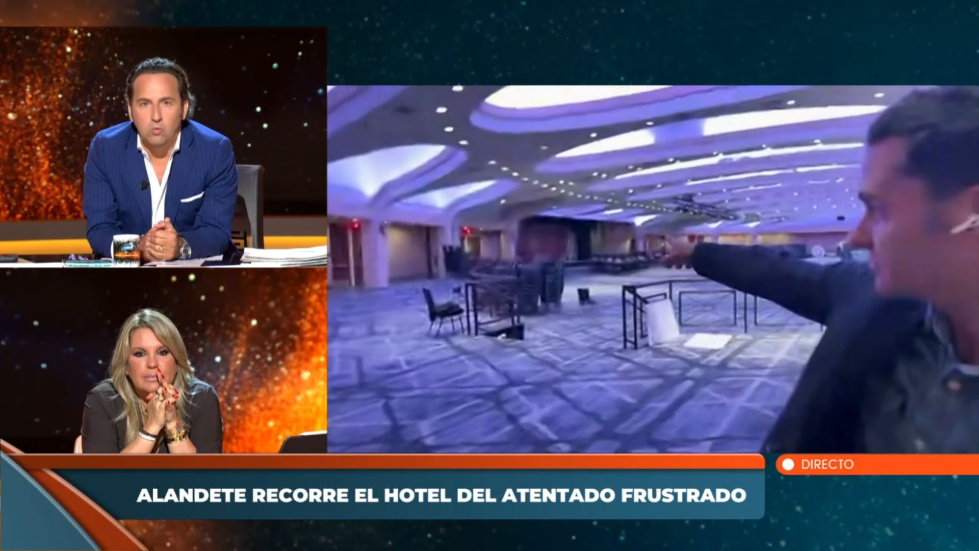 Alandete hace un recorrido por el hotel Hilton para desmontar las conspiraciones sobre el atentado frustrado contra Trump: 