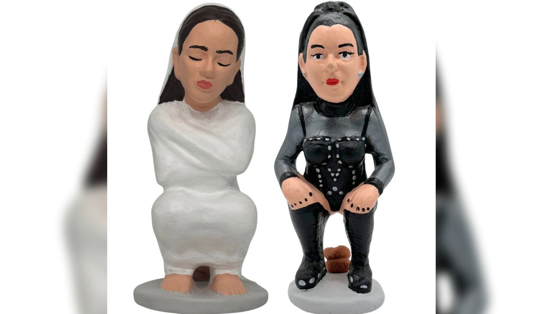 Figura de Rosalía inspirada en 'Lux' y otra, en 'El Mal Querer'