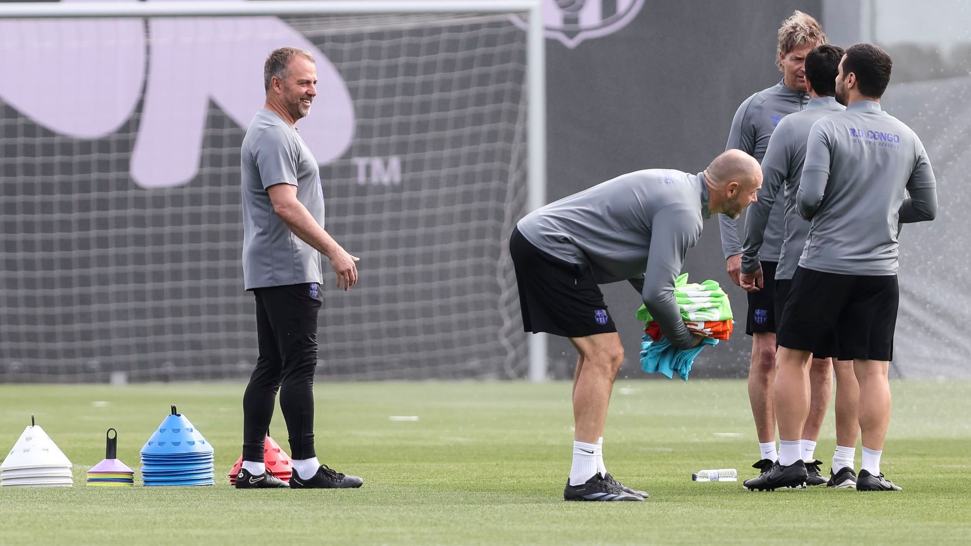 Hansi Flick, en un entrenamiento