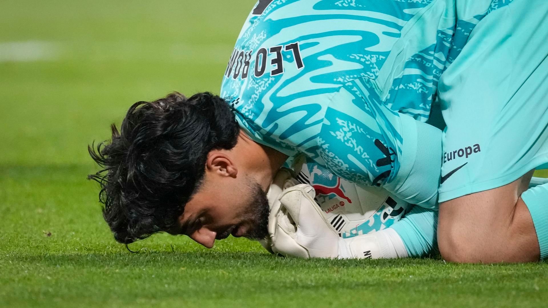 Leo Román tras una de sus paradas en el Girona - Mallorca