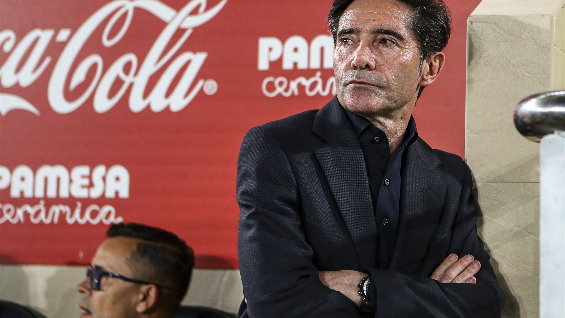 Marcelino, en un partido del Villarreal