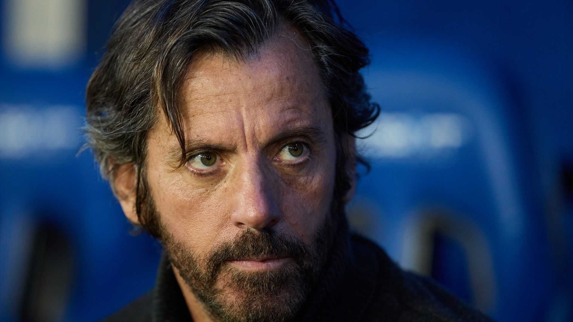 Quique Sánchez Flores, en un partido del Deportivo Alavés
