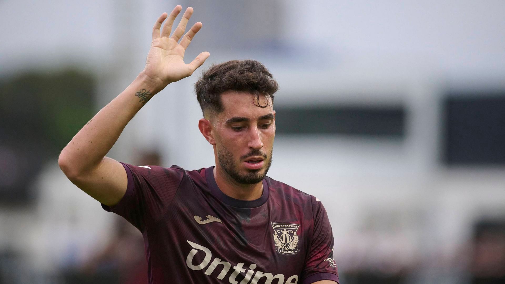 Roberto López, en un partido con el Leganés