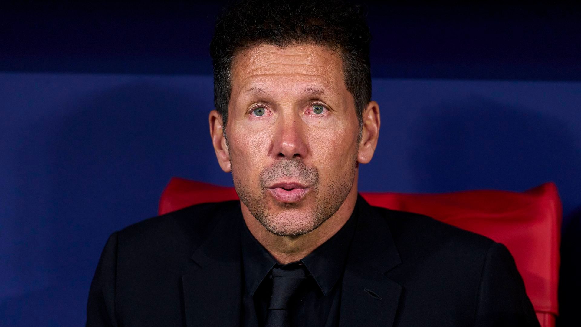 Simeone, en un partido con el Atleti