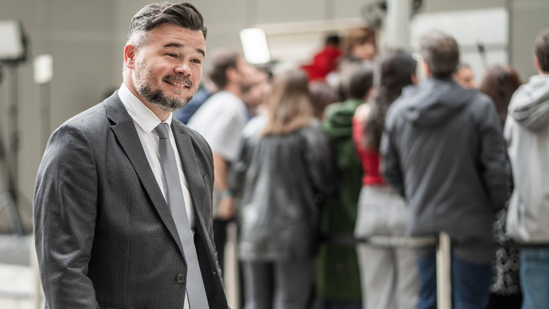 Gabriel Rufián en una sesión plenaria del Congreso