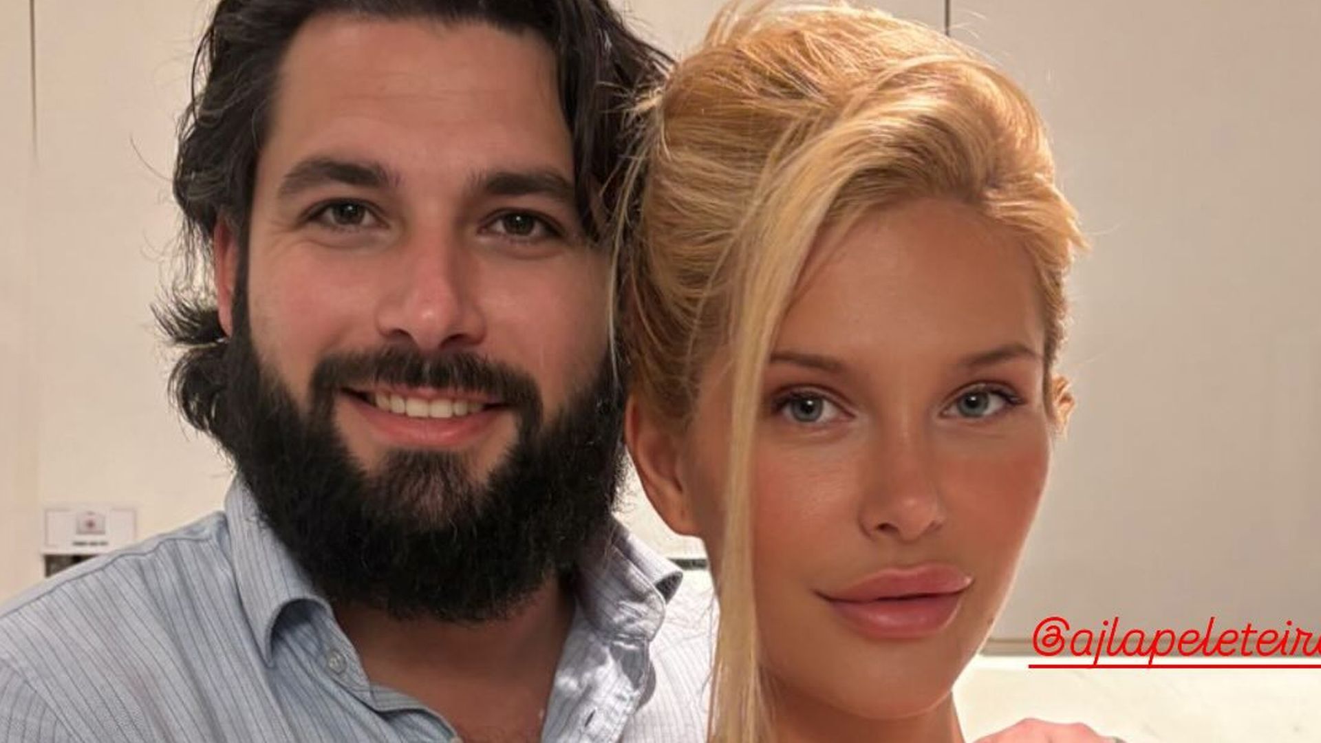 Jota Peleteiro se dirige públicamente a su mujer, Ajla, y aclara su crisis con una romántica imagen