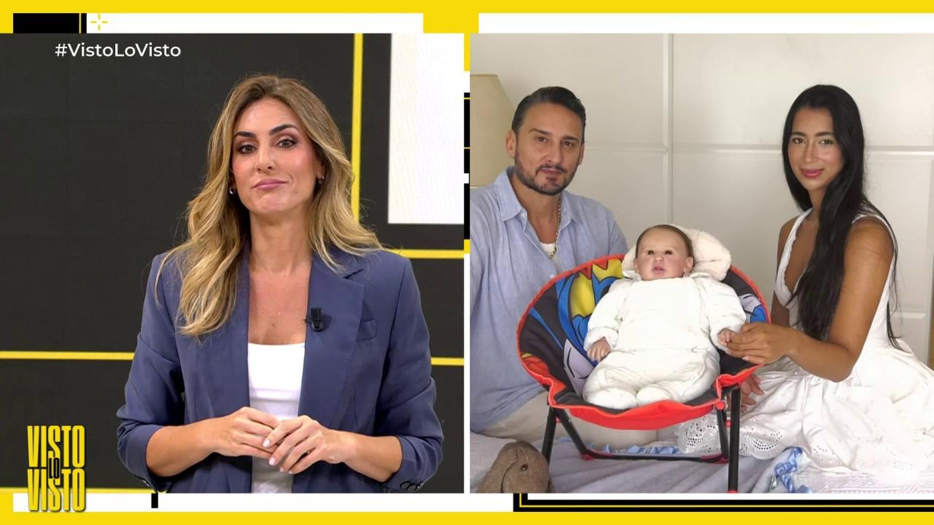 Verónica Dulanto entrevista a los padres d eun bebé reborn