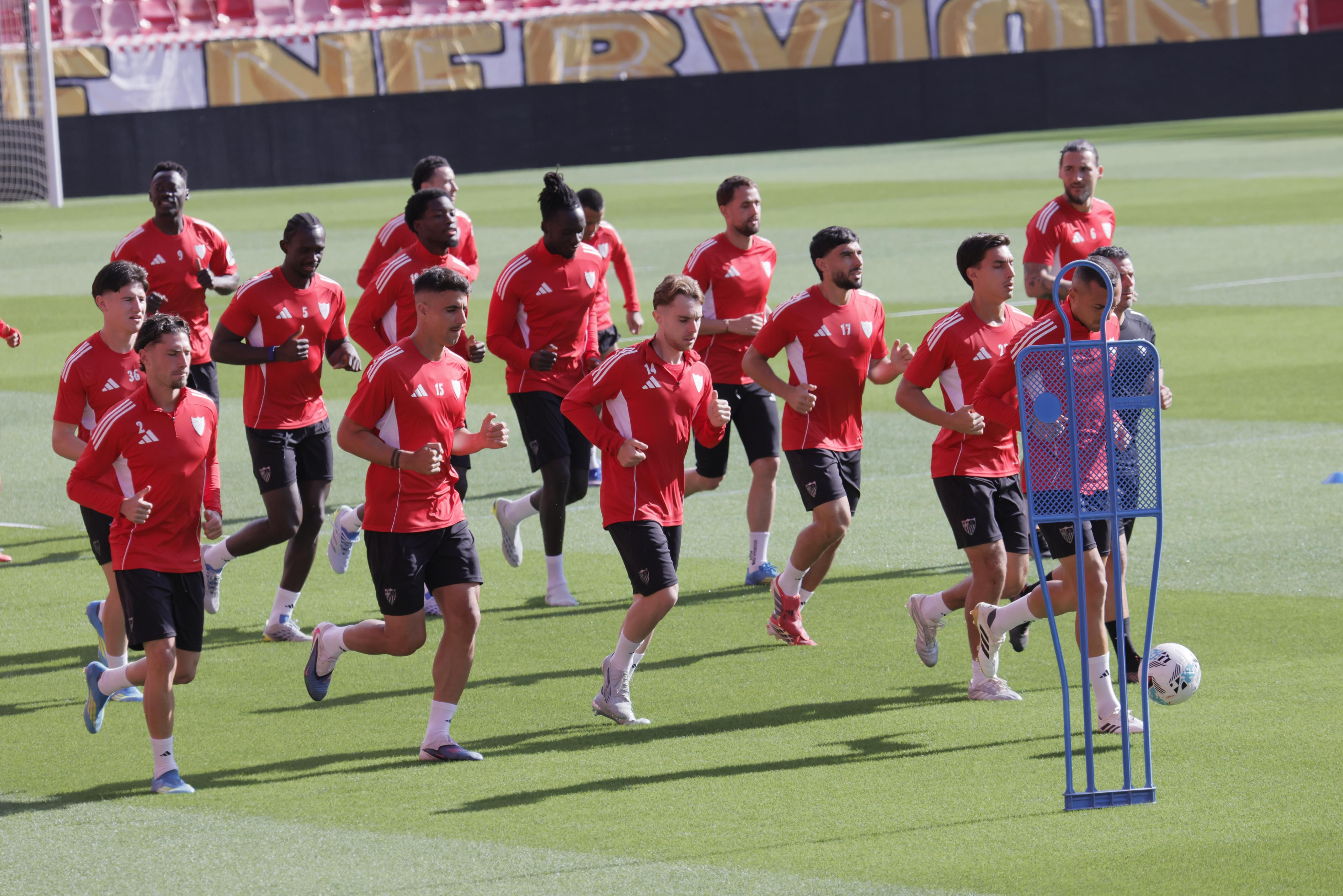 Imagen del entrenamiento de este sábado