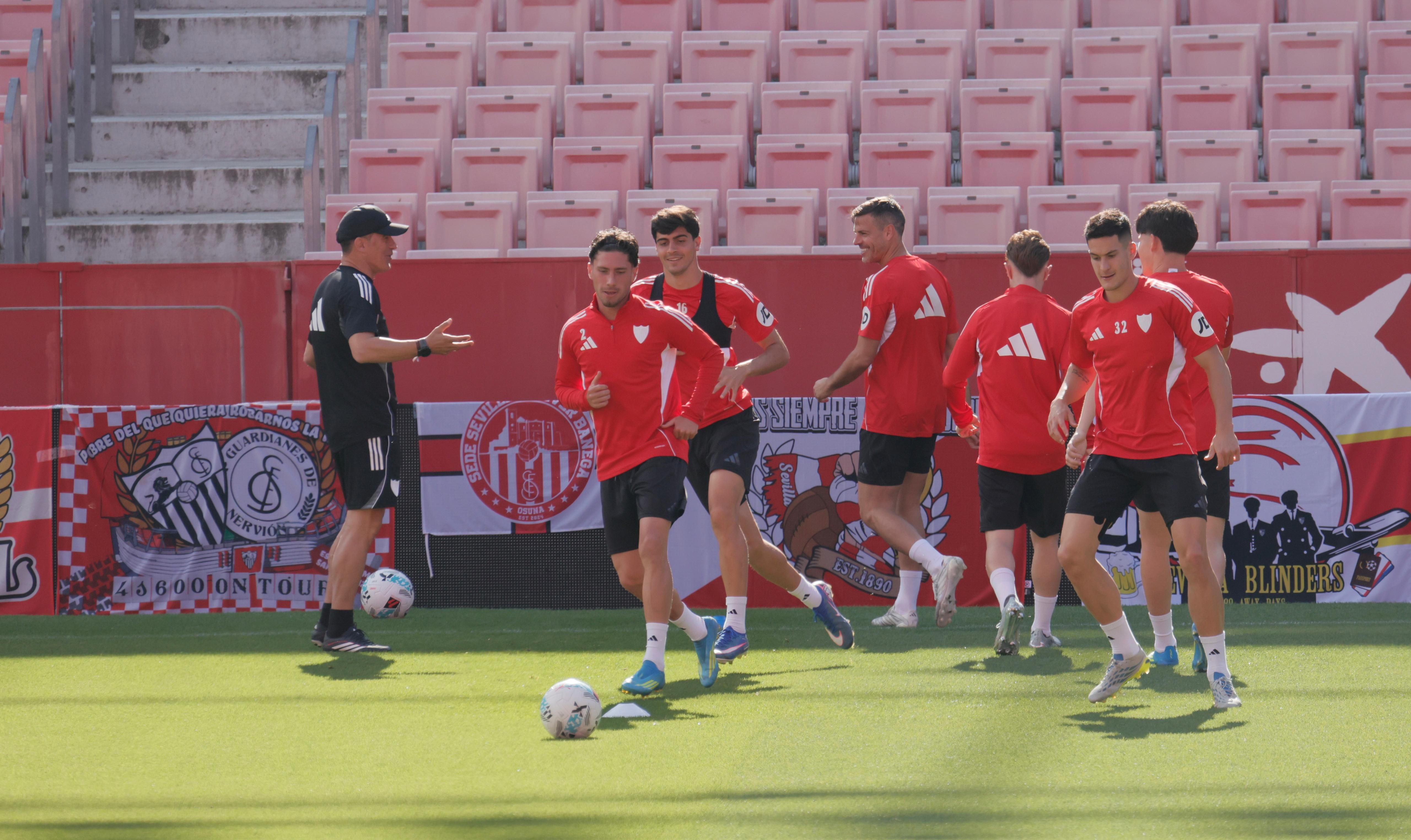 Imagen del entrenamiento de este sábado