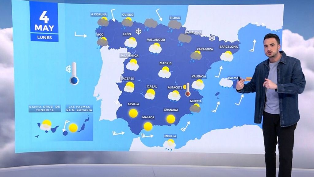 Las tormentas mantendrán mañana en aviso a ocho comunidades y Navarra tendrá nivel naranja a primera hora