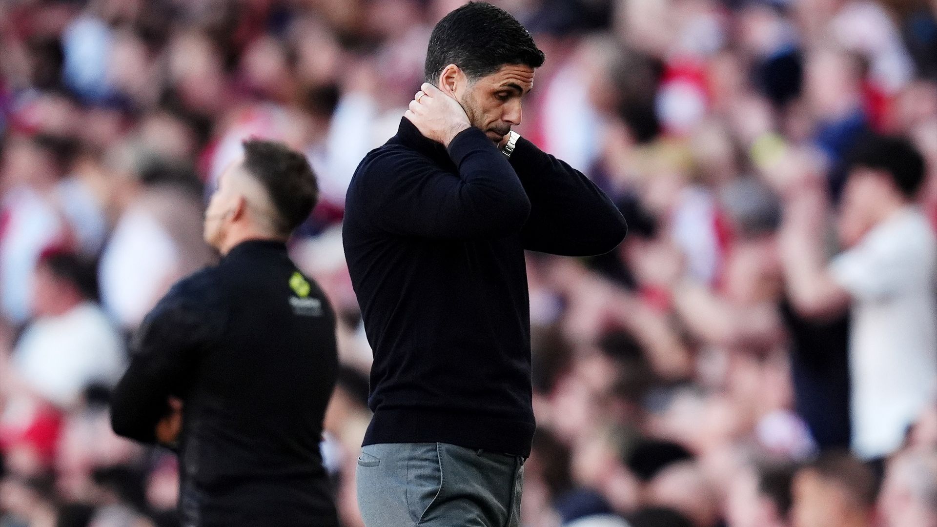 Arteta, en un partido del Arsenal