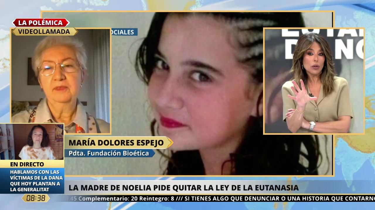 Presidenta de la Fundación Bioética, tras la petición de la madre de Noelia de quitar la eutanasia: 