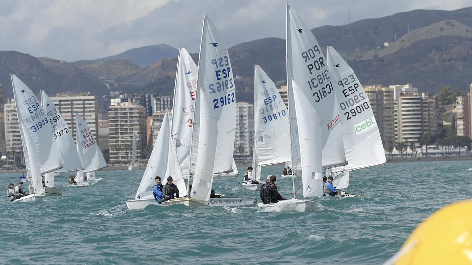 Juanjo Fernández y Álvaro Rodríguez, compitiendo en Málaga