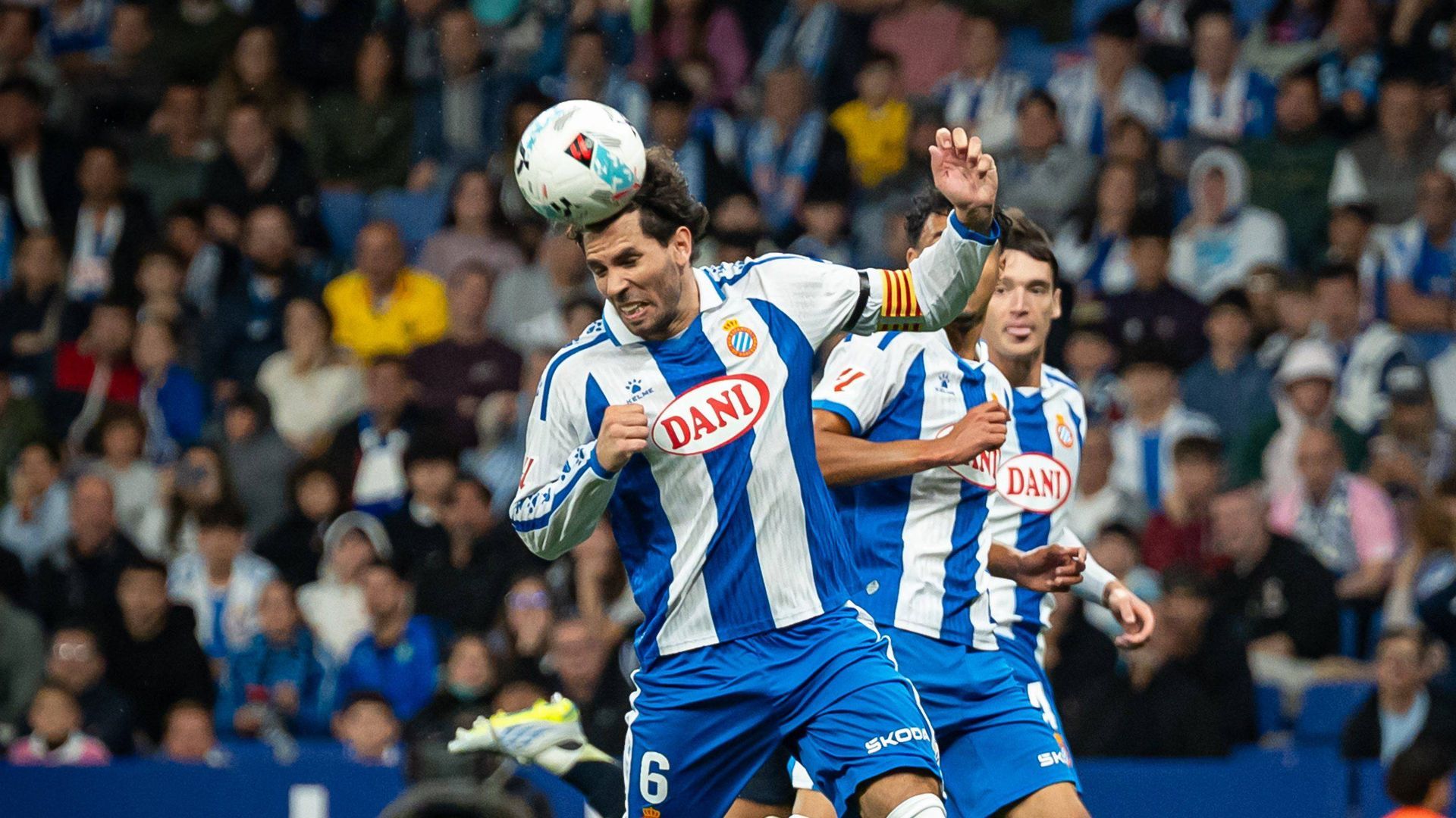 Leandro Cabrera durante el partido contra el Real Madrid