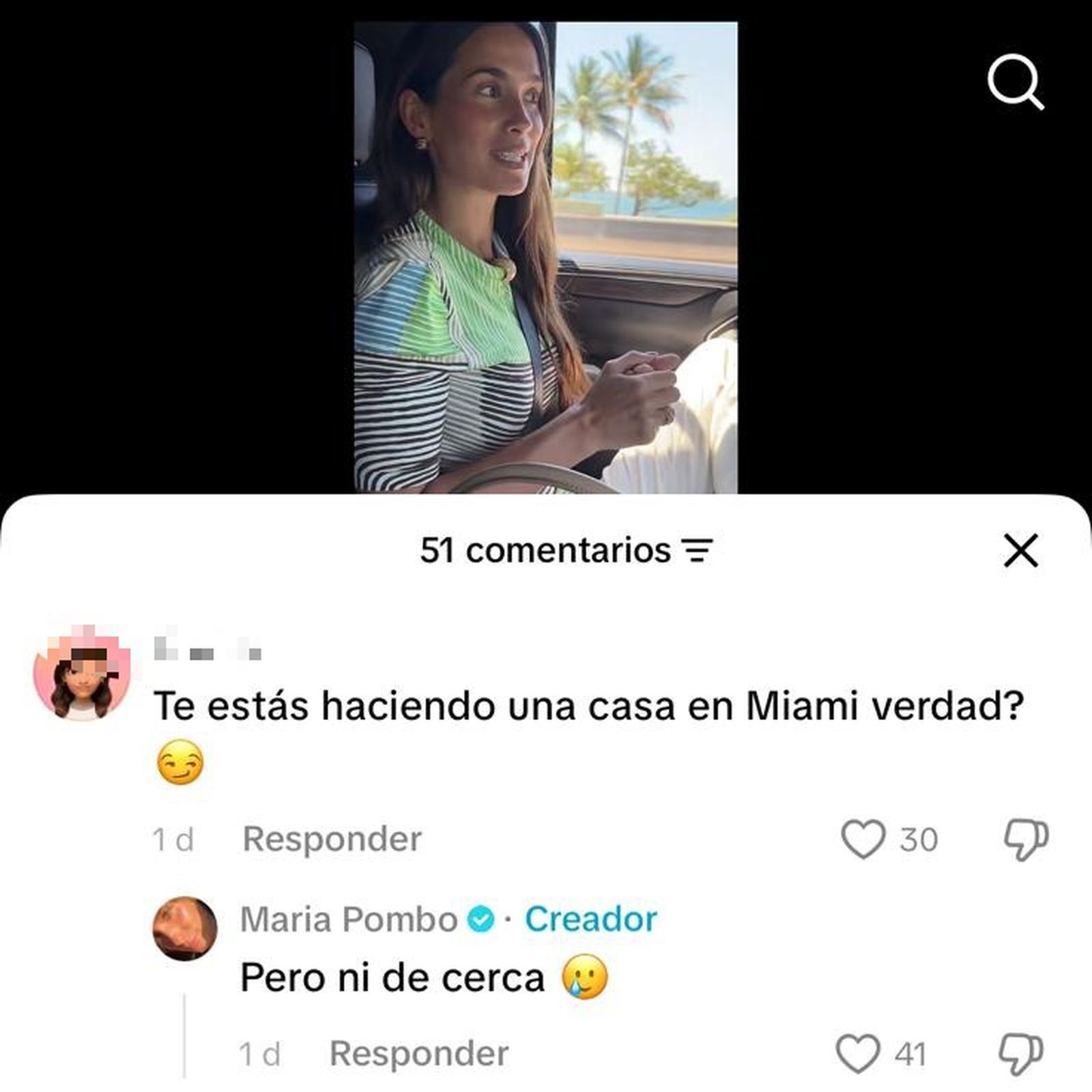 María Pombo desmiente que se esté haciendo una casa en Miami
