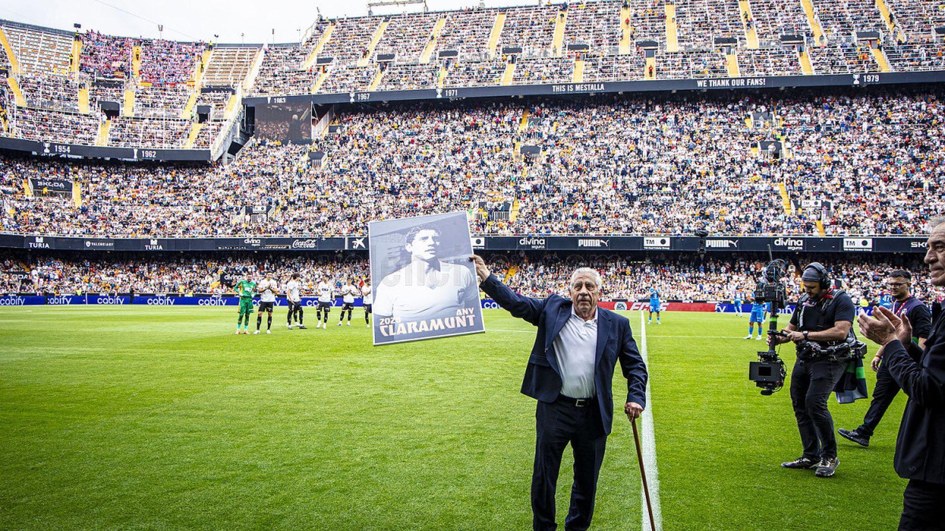 Pep Claramunt, en Mestalla