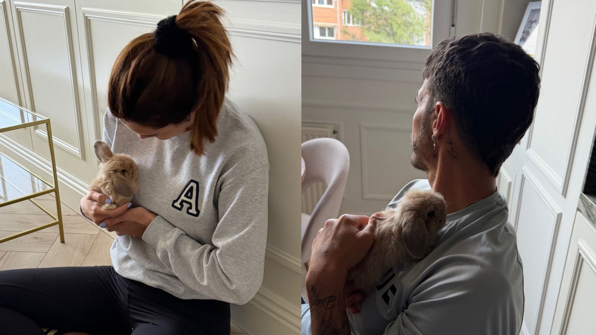 Primeras fotos de Adara Molinero y su novio con el nuevo miembro de la familia