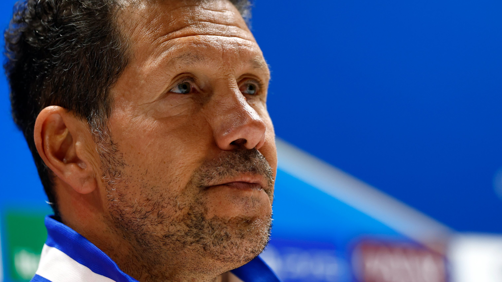 Simeone, antes del Arsenal-Atleti