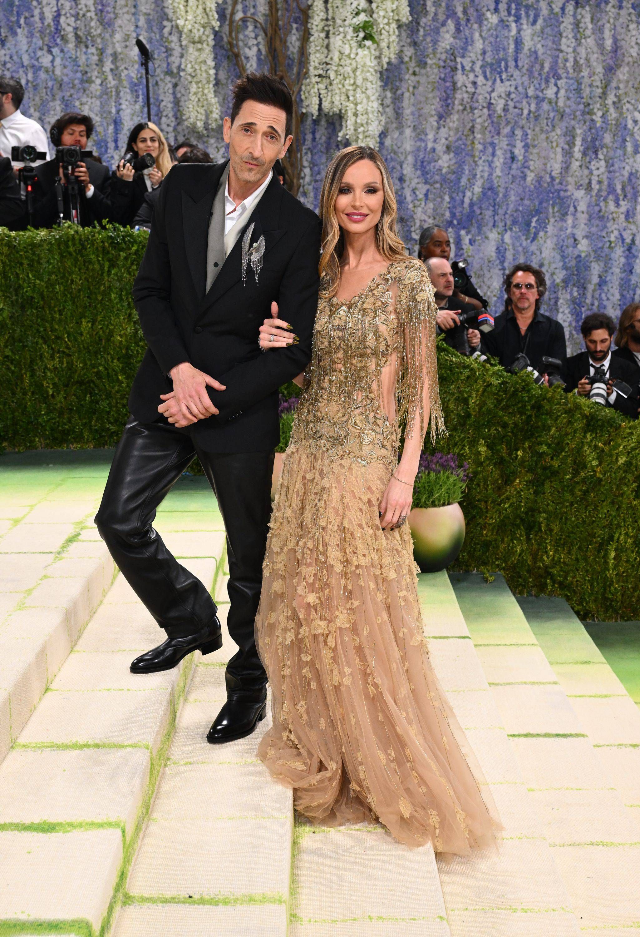 Adrien Brody y Georgina Chapman