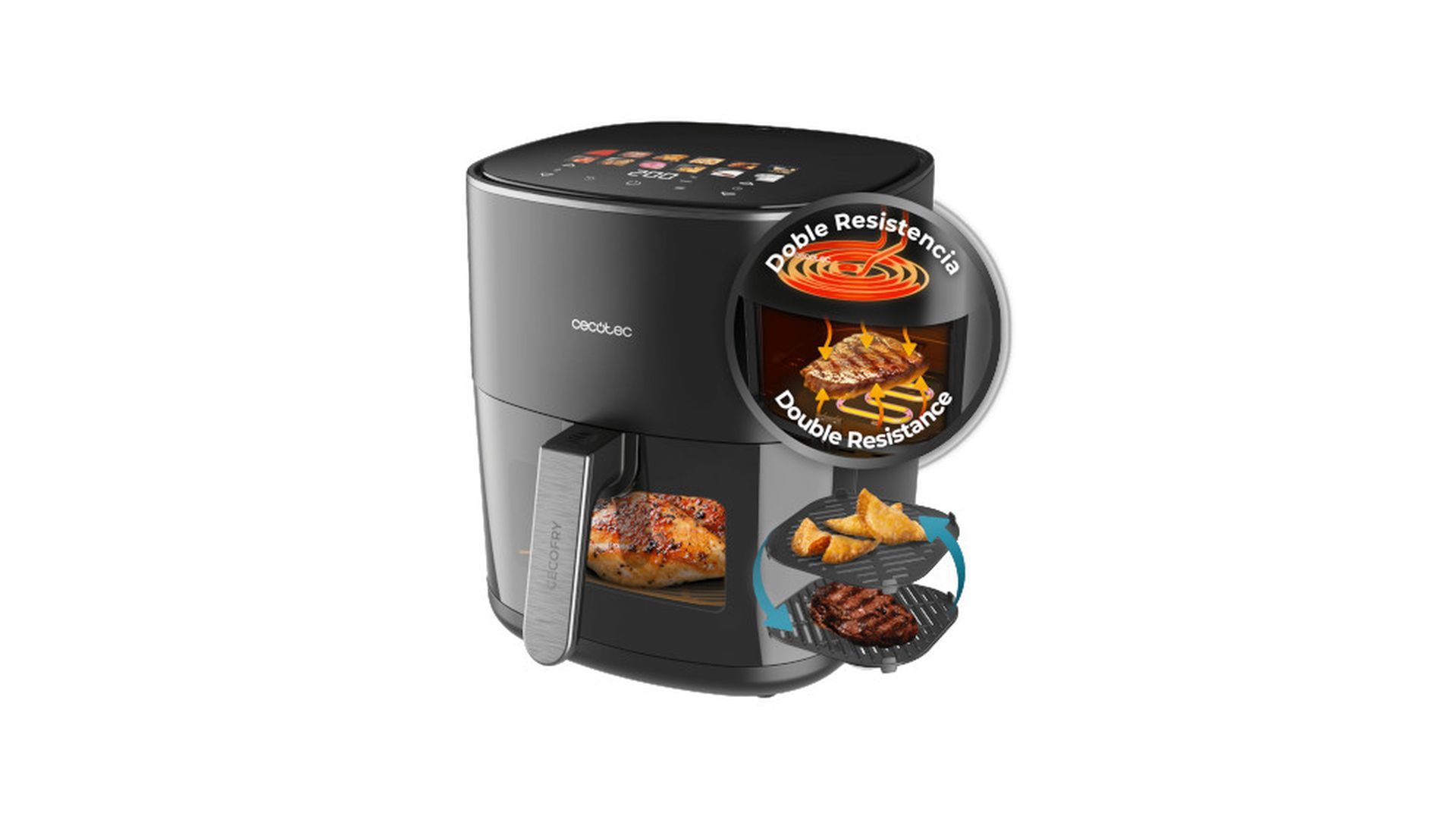 Cecotec CecoFry&Grill Duoheat 6500