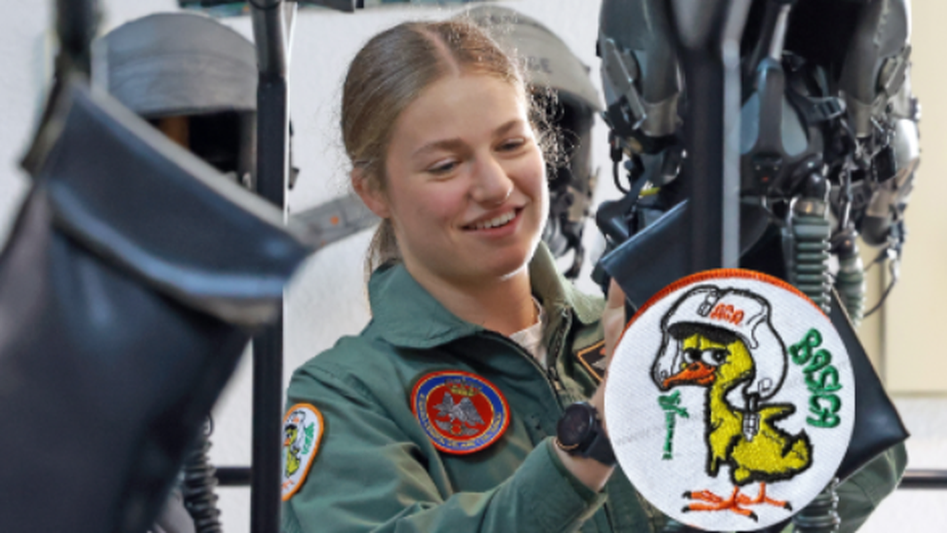 El curioso significado de los parches que lleva la princesa Leonor en el mono de la Academia General del Aire