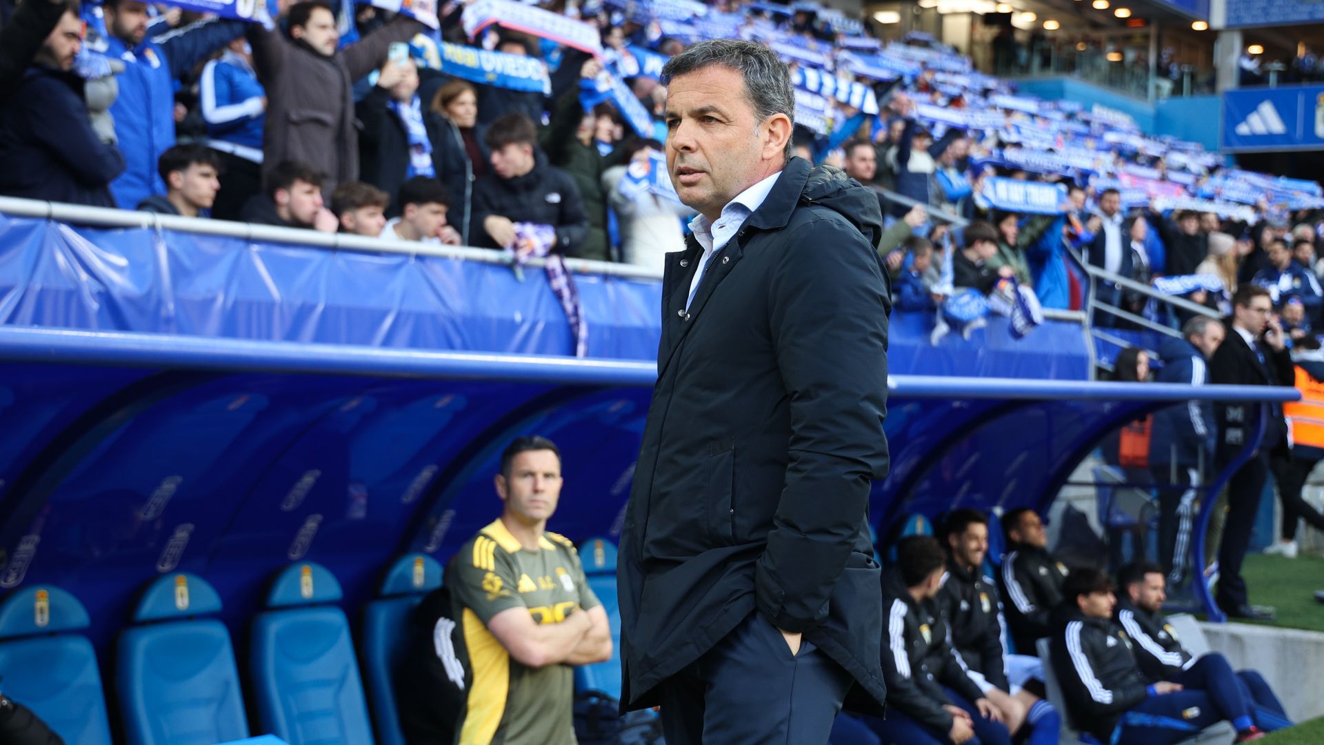 El técnico madrileño en el Carlos Tartiere