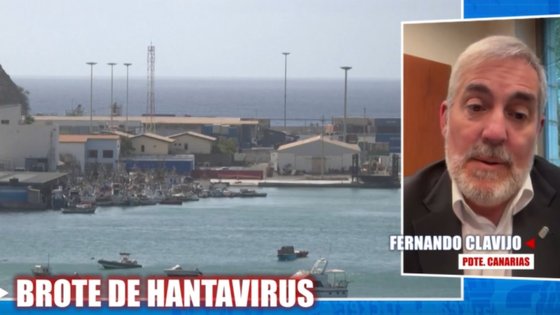 Fernando Clavijo, presidente de Canarias, sobre el barco afectado por hantavirus: "La primera reacción ha sido de mucha preocupación"