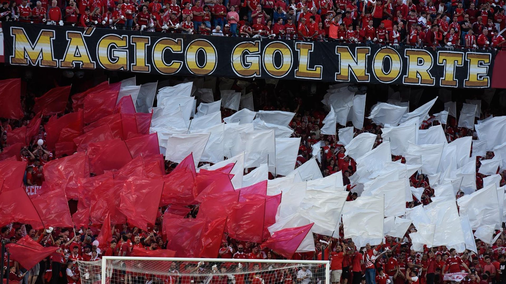 La afición sevillista, en el Sevilla - Real Sociedad