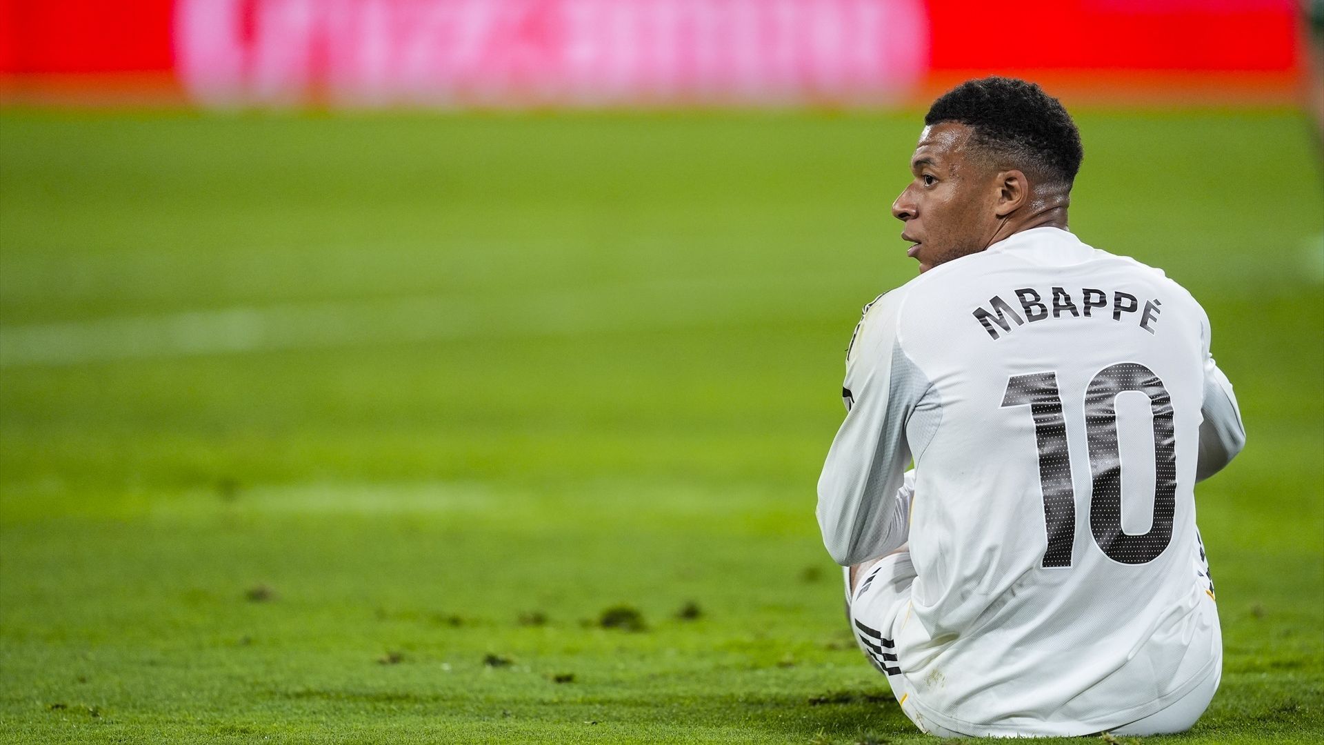 Mbappé, en un partido del Real Madrid