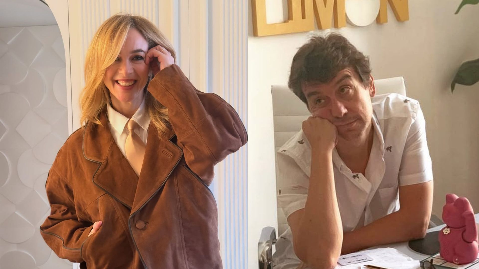 Montaje con Marta Hazas y Javier Veiga