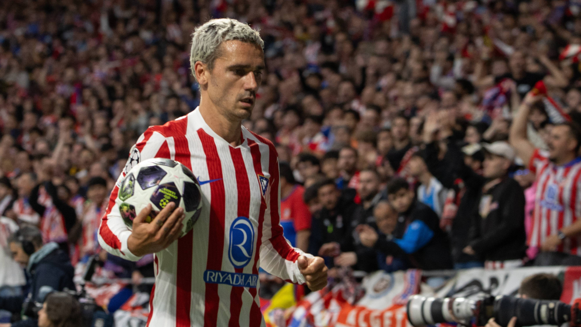 Antoine Griezmann, en un partido de Champions del Atlético de Madrid