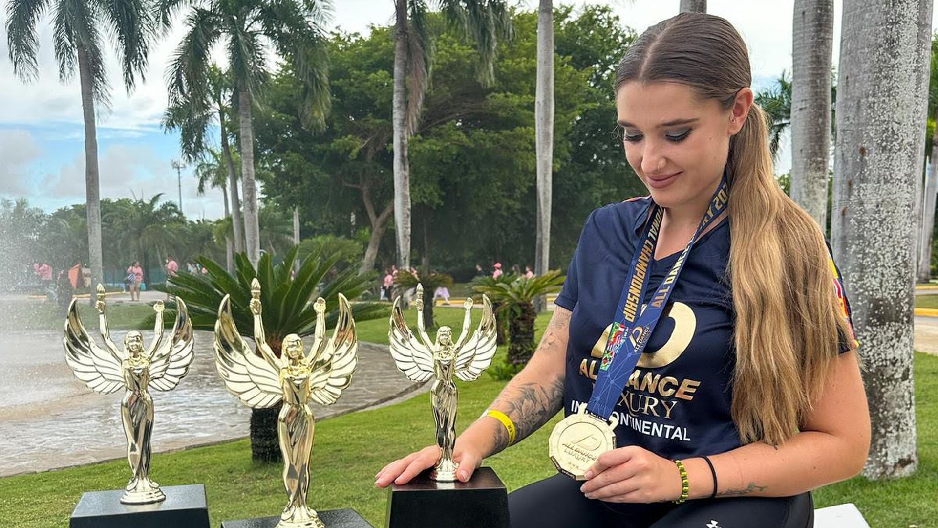 Cristina Romaña antes de sufrir la picadura de garrapata