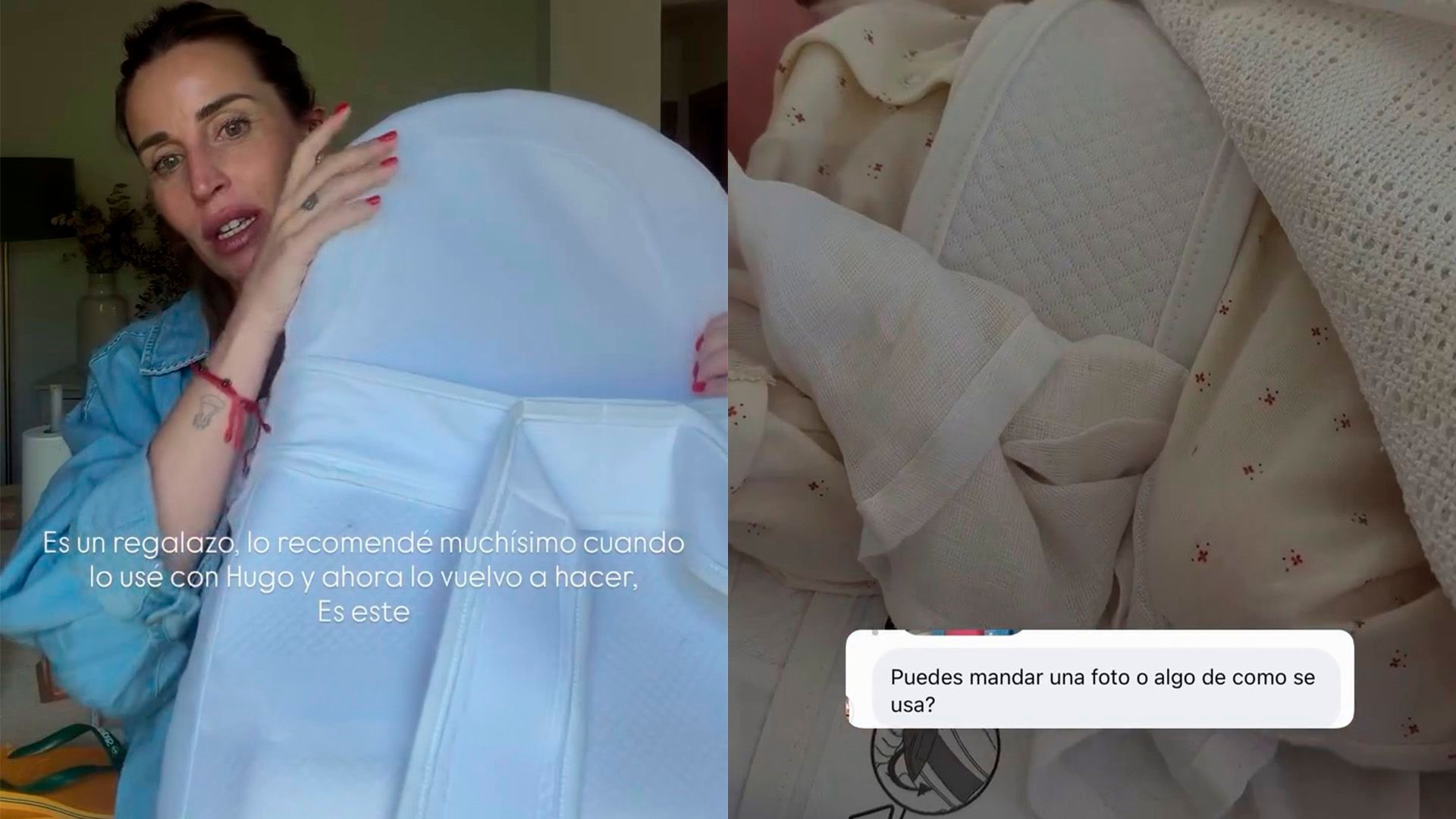 El capullo ergonómico que utiliza Marta