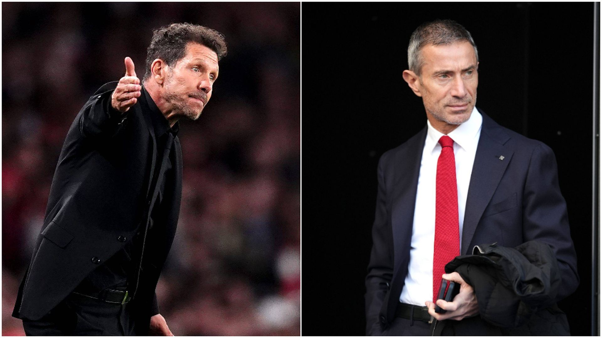 Fotomontaje de Diego Pablo Simeone y Andrea Berta