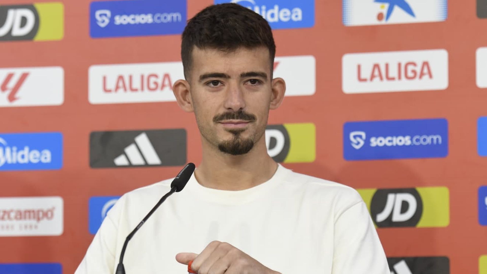 Kike Salas, en sala de prensa