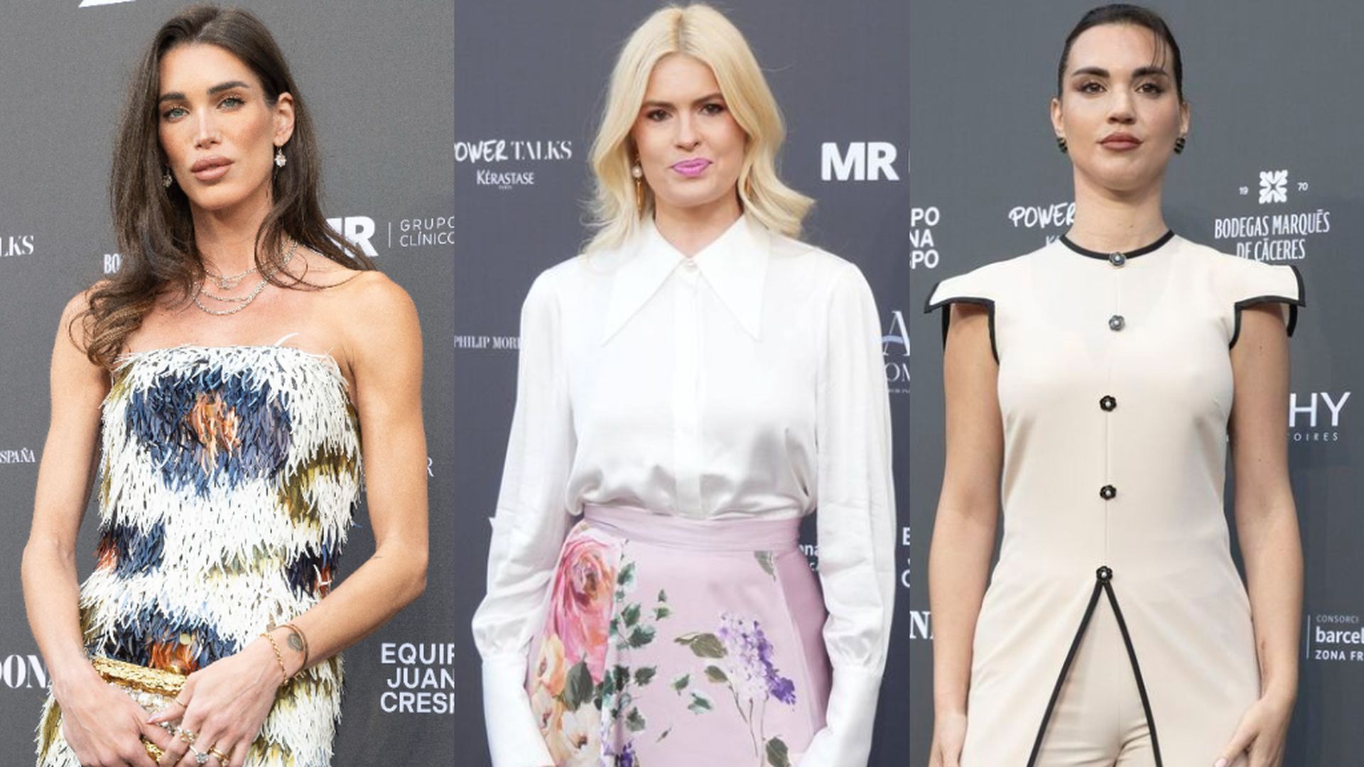 Marta López Álamo, Adriana Abenia y Melodie Peñalver, en la alfombra roja de los Premios Yo Dona Poder Femenino