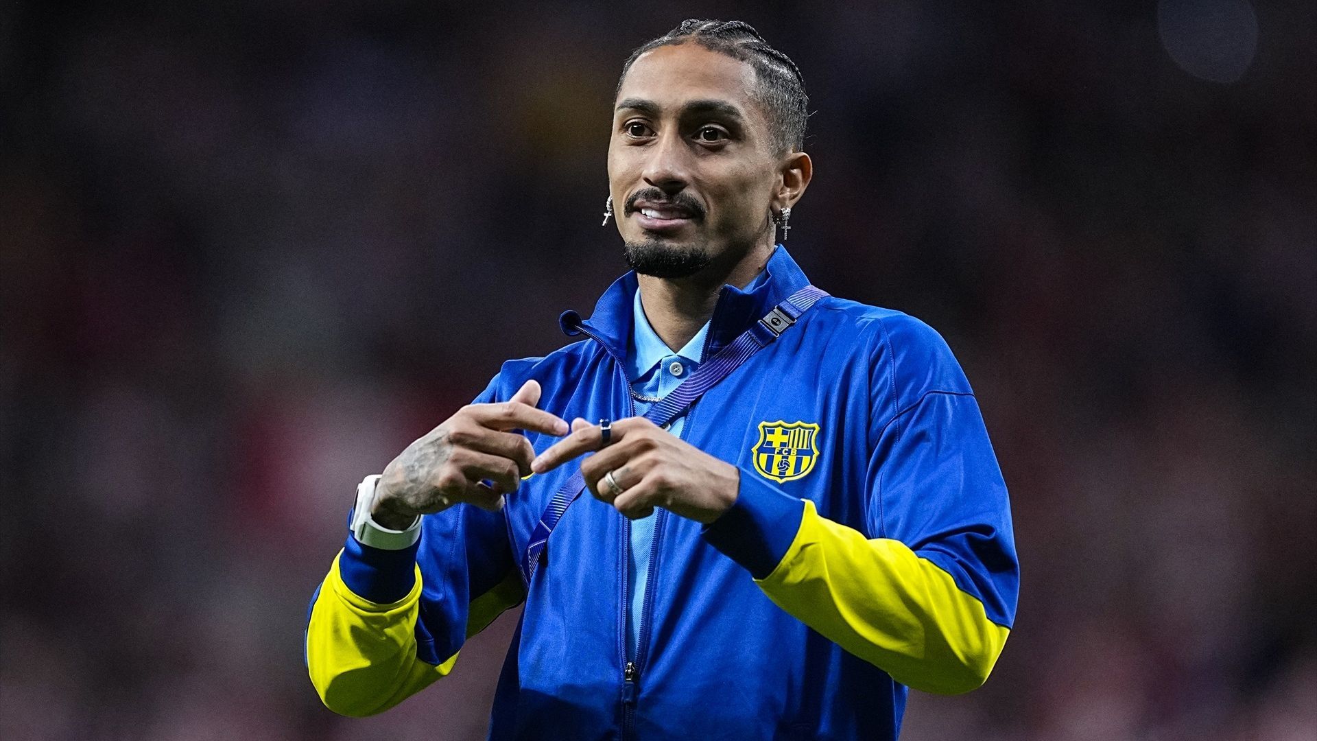 Raphinha, en el Atlético-Barça de Champions