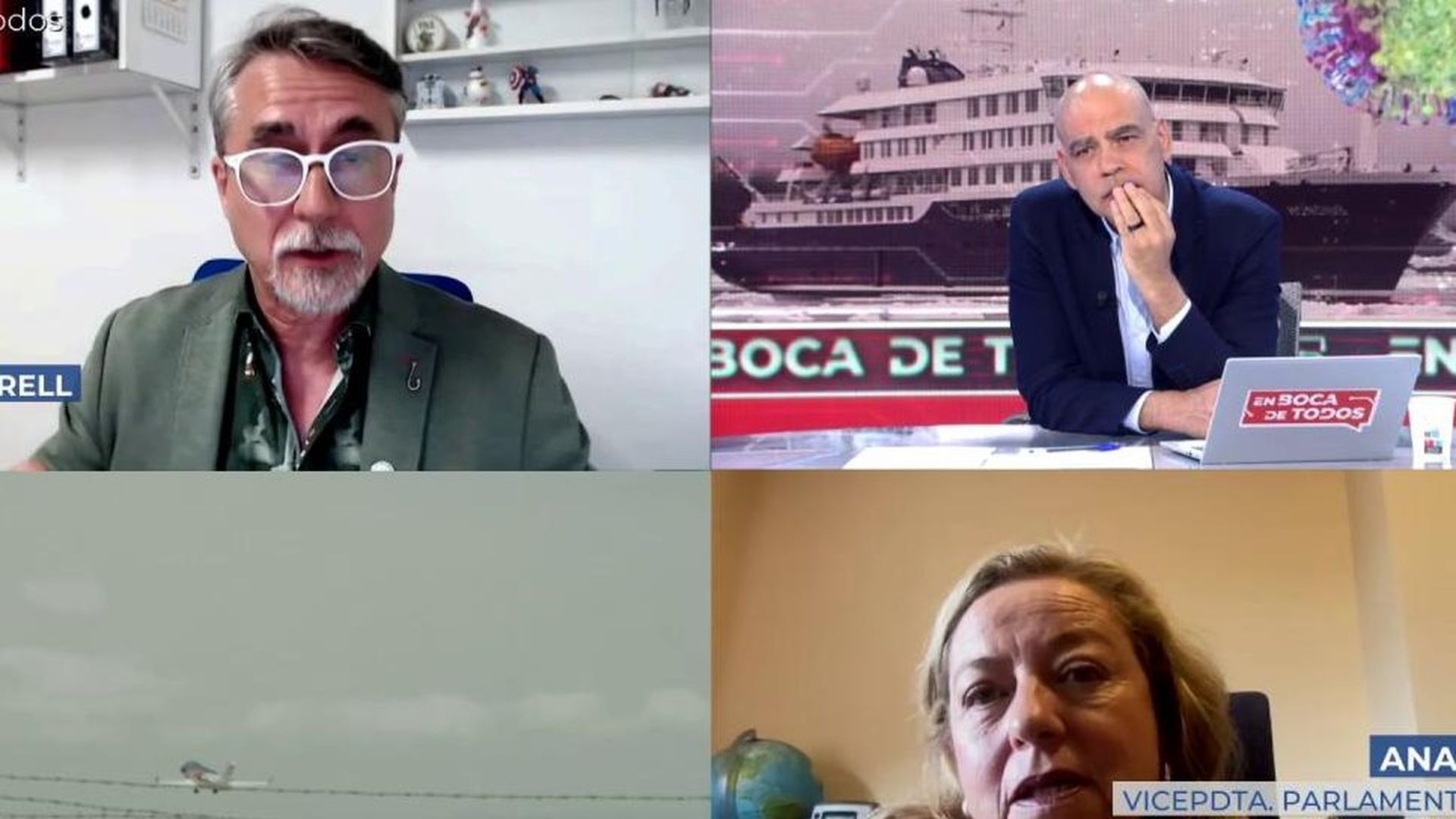 Ana Oramas, al inmunólogo Alfredo Corell: “¿Está preparado Tenerife para la desinfección del barco?