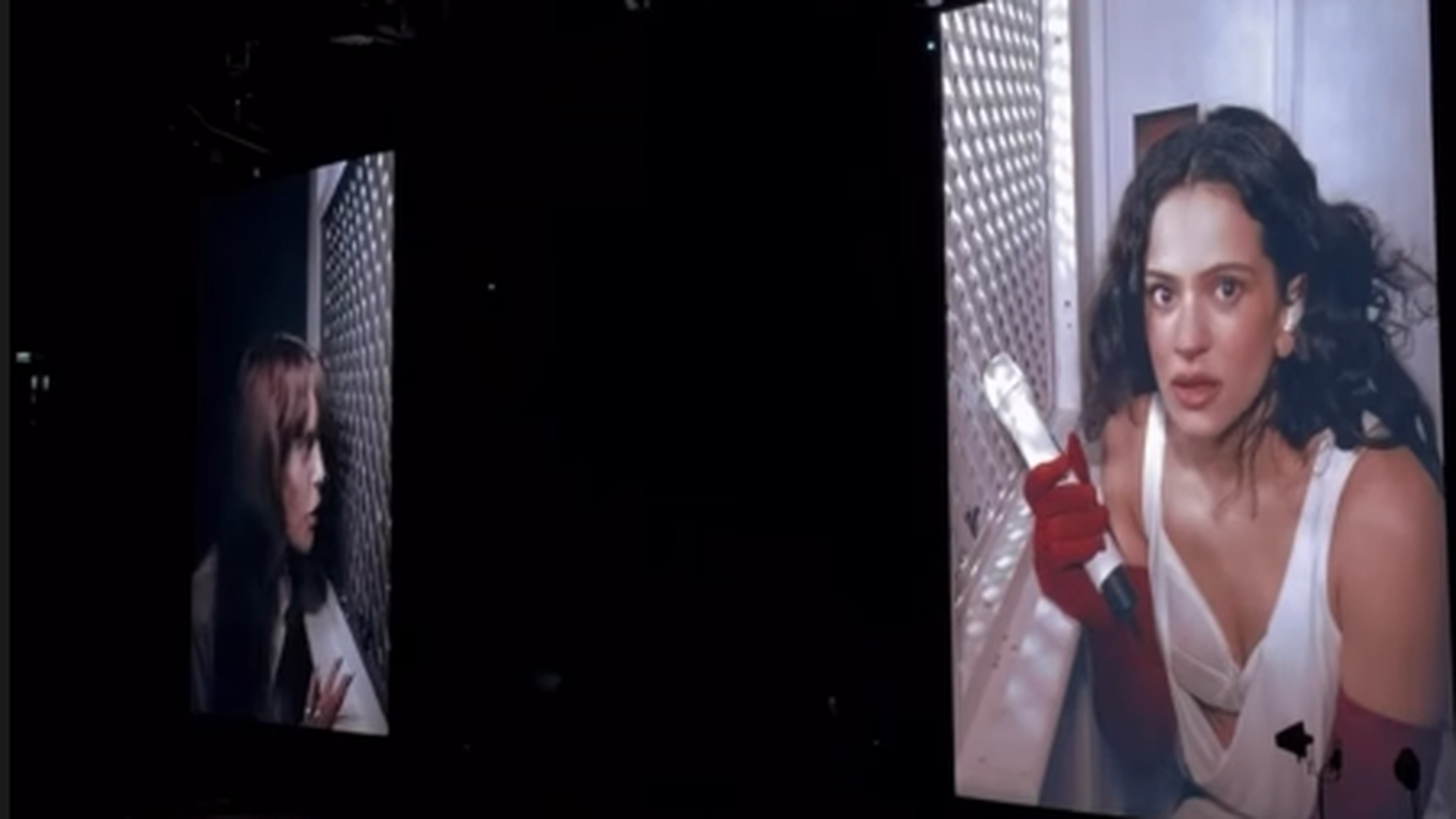 Cara Delevigne y Rosalía, en el concierto de la cantante en Londres
