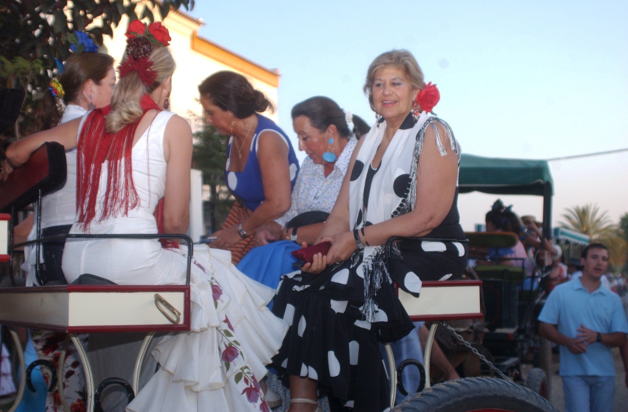 Carmen Bazán, en el Rocío
