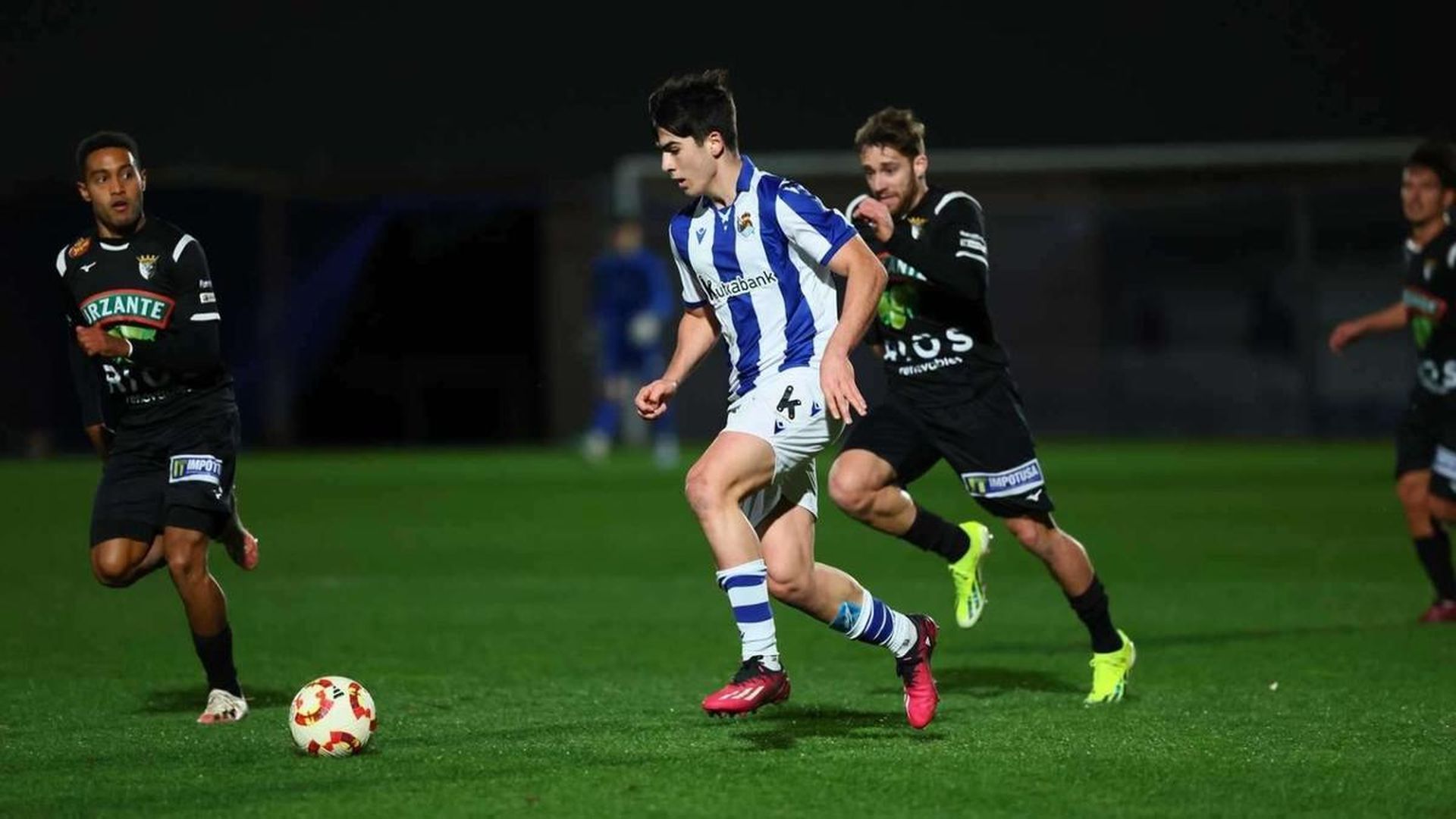 Javier Soroeta, en la Real Sociedad C