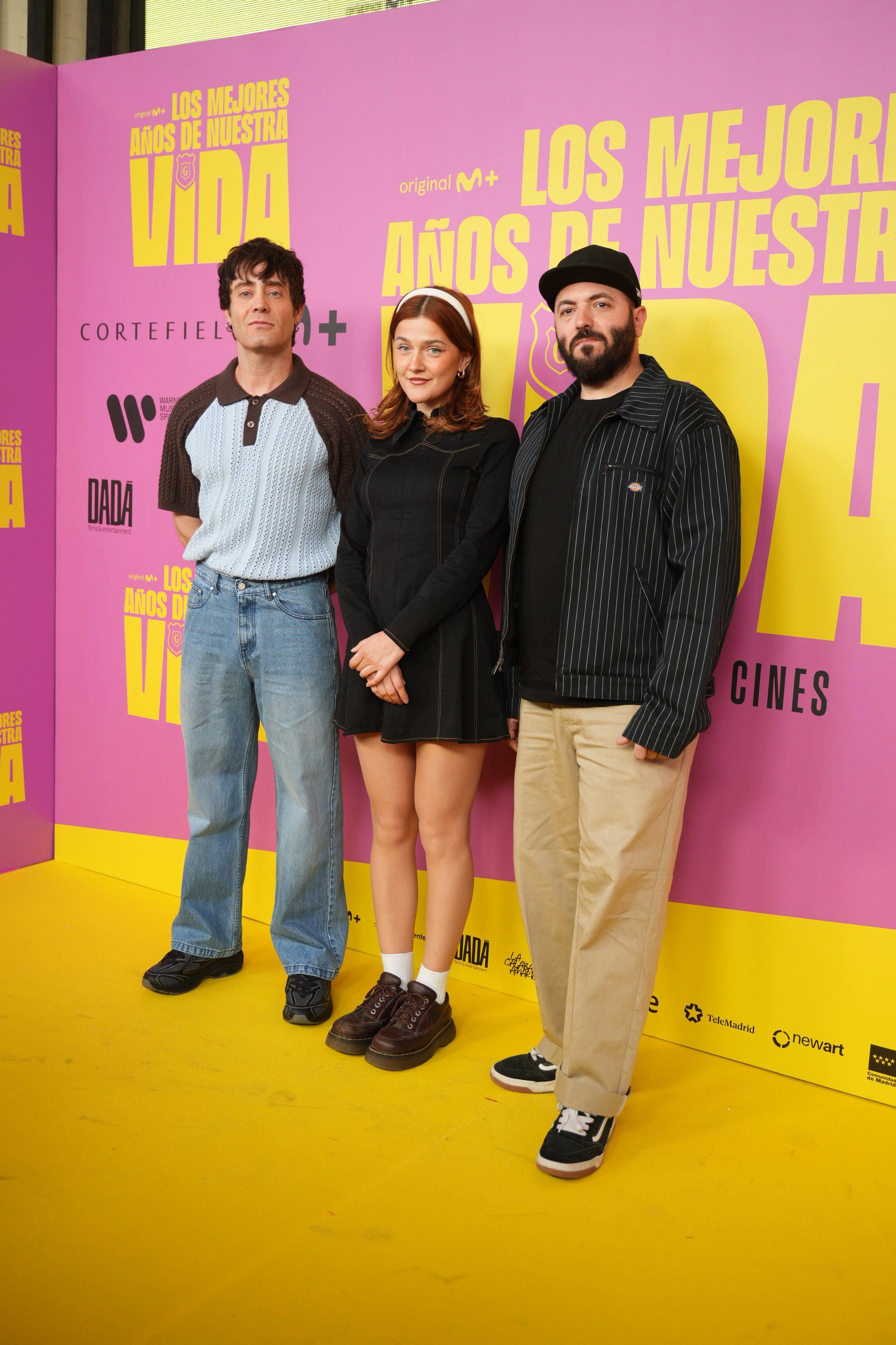 La La Love You, en la alfombra roja del preestreno de la película de Hombres G