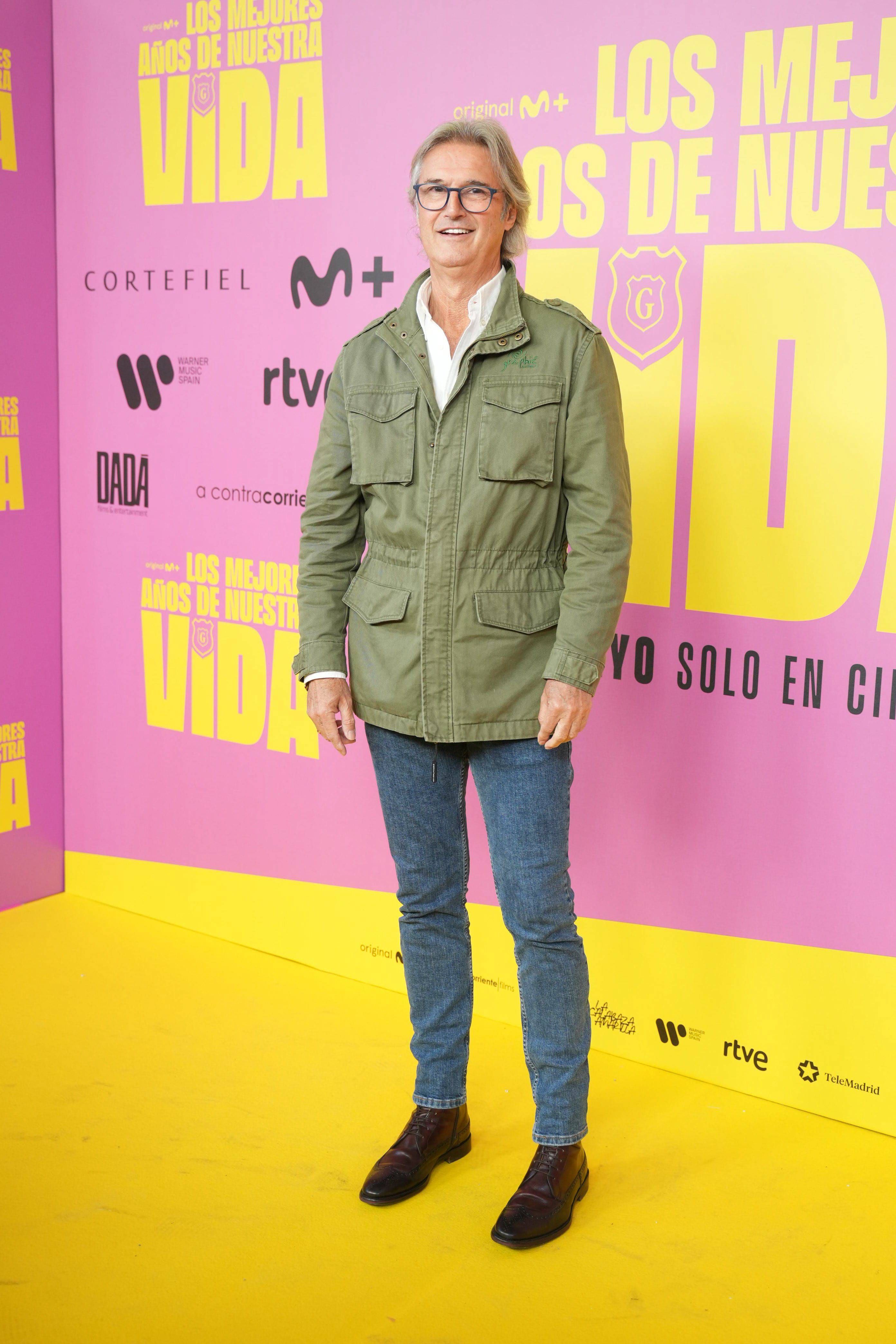 Poty del Castillo, en la alfombra roja del preestreno de la película de Hombres G